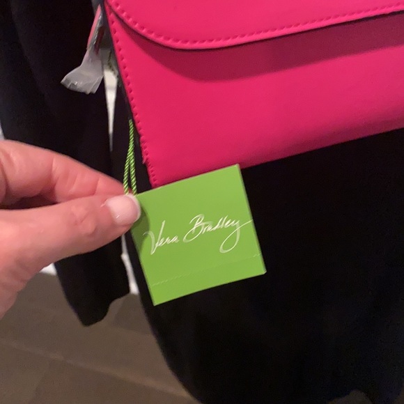 Brand new w tags Vera Bradley flap clutch fuchsia - Picture 5 of 10